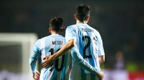 Lionel Messi et Javier Pastore