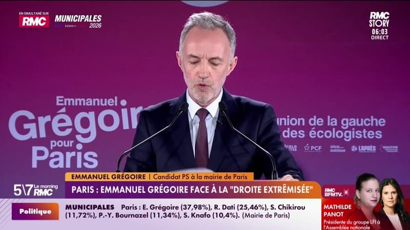Paris : Emmanuel Grégoire face à la "droite extrêmisée"