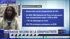 Le nombre de nouveaux cas de séropositivité en baisse à Paris