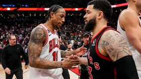 DeMar DeRozan après la victoire de Chicago à Toronto