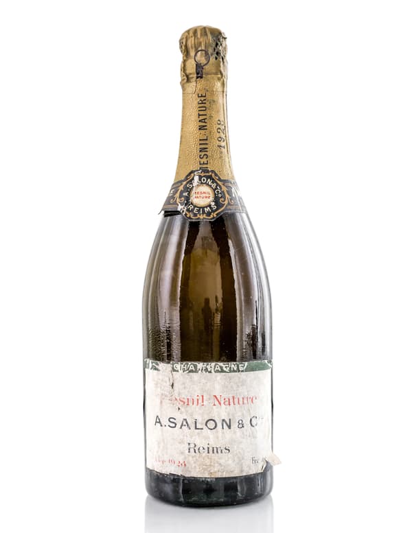 Une bouteille de Champagne Salon 1928 