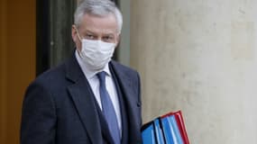 Le ministre de l'Economie Bruno Le Maire à l'Elysée, le 13 janvier 2021