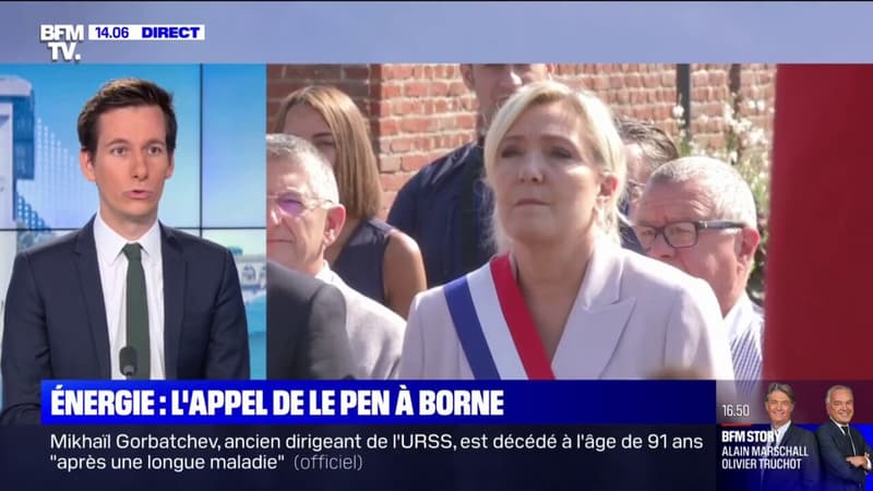 Crise énergétique: Marine Le Pen a écrit une lettre à Élisabeth Borne lui demandant de convoquer une session extraordinaire du Parlement