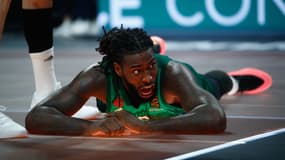 Mathias Lessort avec le Panathinaïkos, lors de sa blessure le 19 décembre 2024