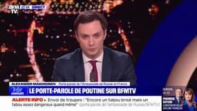 Envoi de troupes en Ukraine: "Même sur le plan hypothétique, ce genre de déclarations sont très préoccupantes et dangereuses", pour le porte-parole de l’ambassade de Russie en France