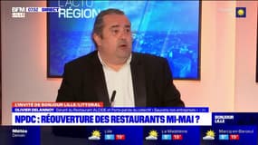 Olivier Delannoy, gérant du restaurant Alcide craint "un exode massif des consommateurs français vers la Belgique" dès le 8 mai