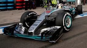 Lewis Hamilton lors des qualifications en Australie