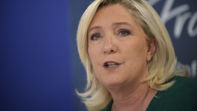 La présidente du RN Marine Le Pen, le 2 décembre 2021 à Paris
