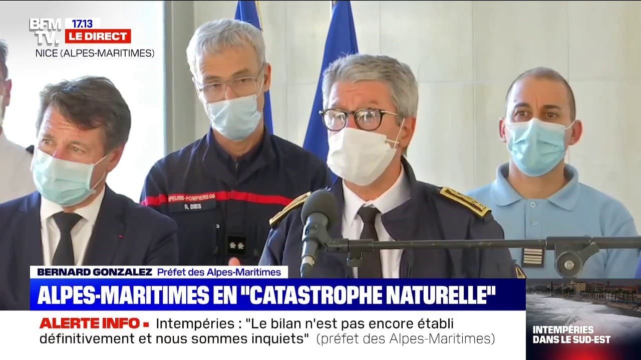 Bernard Gonzalez Prefet Des Alpes Maritimes Des Ponts Sont Partis A L Eau Des Maisons Ont Ete Emportees