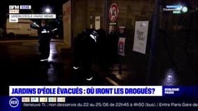 Paris: les jardins d'Éole évacués, aucun lieu pour accueillir les toxicomanes  