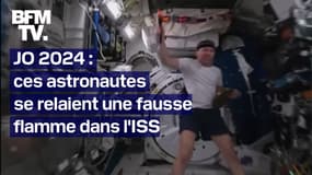 JO de Paris 2024: ces astronautes se relaient une fausse flamme dans l'ISS