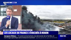 Incendie à Rouen: les locaux de France 3 Normandie évacués