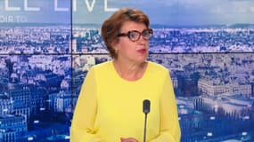 La présidente par intérim de LR Annie Genevard, mardi 5 juillet 2022 sur BFMTV