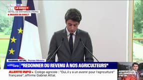 Gabriel Attal veut "adopter rapidement la proposition de loi sur les troubles du voisinage pour protéger les agriculteurs contre les recours abusifs"