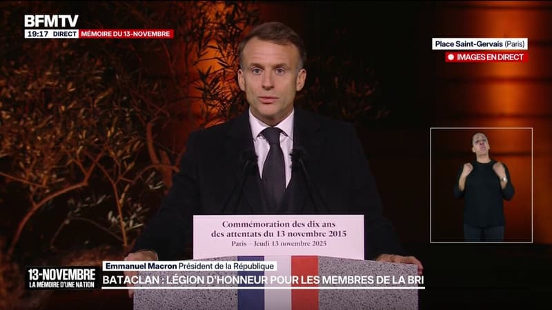 13-Novembre: "La France a tenu", affirme Emmanuel Macron