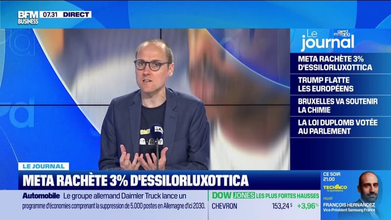 Meta rachète 3% d'Essilorluxottica