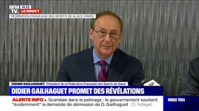 Didier Gailhaguet: "C'est une onde de choc qui s'est abattue sur le patinage