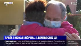 Après un mois à l'hôpital, Marc est guéri du coronavirus et rentre chez lui