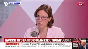Tarifs douaniers: "L'objectif est que nous reprenions une économie mondiale où l'on ne fait pas du chantage et de l'extorsion", affirme Amélie de Montchalin