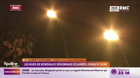Les rues de Bordeaux désormais éclairées jusqu'à 2h30 