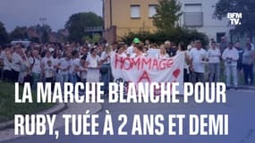 Les images de la marche blanche en hommage à Ruby, tuée à 2 ans et demi à Seclin