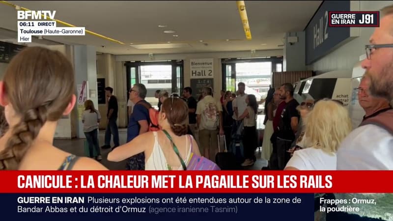 Canicule: plusieurs trains supprimés à cause de la chaleur hier