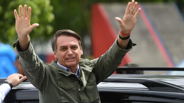 Jair Bolsonaro à Rio de Janeiro (Brésil) le 28 octobre 2018