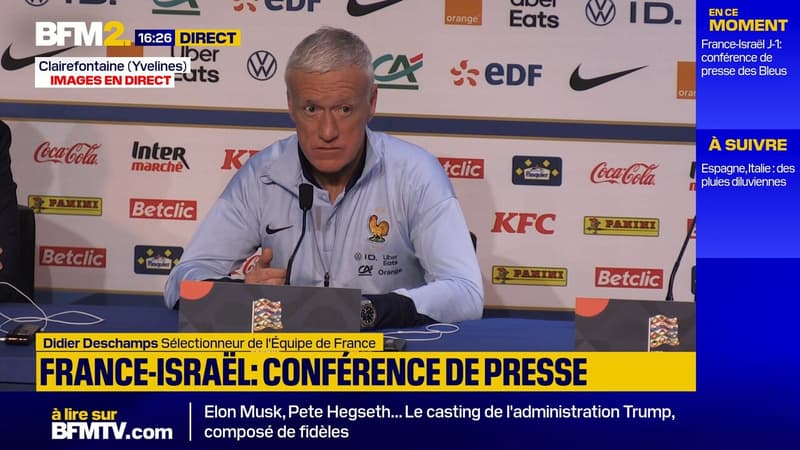 Deschamps à propos de France-Israël: 