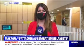 Marlène Schiappa "Nous avons parfois des manques dans la loi pour pouvoir combattre" la diffusion de l'idéologie de l'islamisme