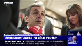 Nicolas Sarkozy juge "nécessaire et important" que le gouvernement "veuille s'occuper du problème de l'immigration"