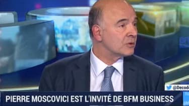 Pierre Moscovici était l'invité de BFM Business ce mardi.