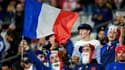 Des supporteurs du XV de France pendant le quart de finale du Mondial, le 15 octobre 2023