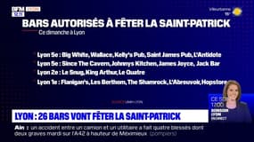 Lyon: 26 bars autorisés à fêter la Saint-Patrick