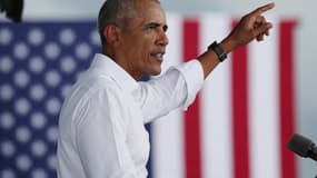 L'ancien président américain Barack Obama le 24 octobre 2020 à North Miami en Floride.