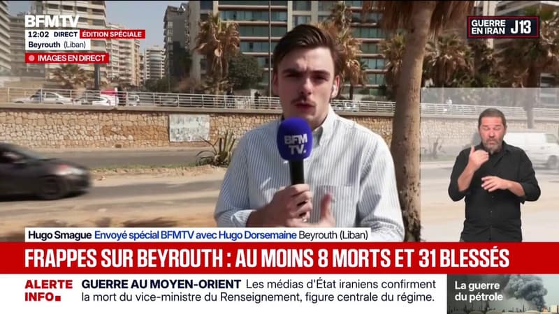 Guerre au Moyen-Orient: 8 morts à Beyrouth après des frappes israéliennes, selon un nouveau bilan