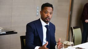 Patrice Evra pendant la promotion de son autobiographie le 10 janvier 2022