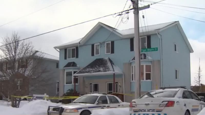 Le lieu où le jeune homme a été retrouvé mort, à Halifax, Canada.