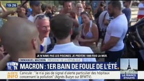Brégançon: "Je n'aime pas les piscines je préfère 1.000 fois la mer", confie Emmanuel Macron