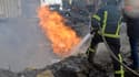 Pompier en intervention en Ukraine