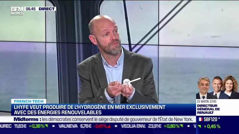 Matthieu Guesné (Lhyfe): Lhyfe veut produire de l'hydrogène en mer exclusivement avec des énergies renouvelables - 09/11