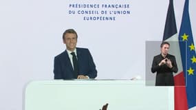 Emmanuel Macron le 9 décembre 2021 