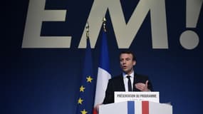 Emmanuel Macron, lors de sa campagne présidentielle en 2017.