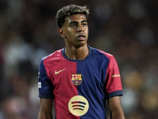 Lamine Yamal avec le FC Barcelone lors d'un match de Ligue des champions, le 1er octobre 2024