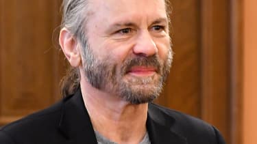 Bruce Dickinson, le chanteur de Iron Maiden, le 6 avril à Sarajevo.