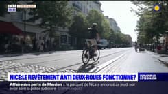 Nice: le revêtement anti deux-roues va se développer sur les voies du tram