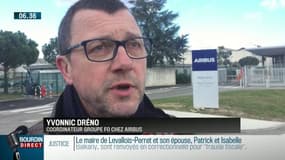 Airbus: "On espère avoir des bonnes nouvelles dans les prochains mois" confie Ivonnic Dréno, coordinateur groupe FO chez Airbus