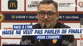 Lens-OM : "Les finales, c'est quand il y a un trophée", Haise réfute le terme de finale pour le choc
