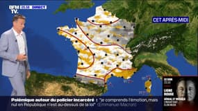 Des averses, des orages et des températures en baisse sur la majeure partie du pays ce mardi 