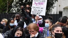 Marche blanche le 3 mars 2021 en mémoire d'Aymane, 15 ans, tué par balle à Bondy.
