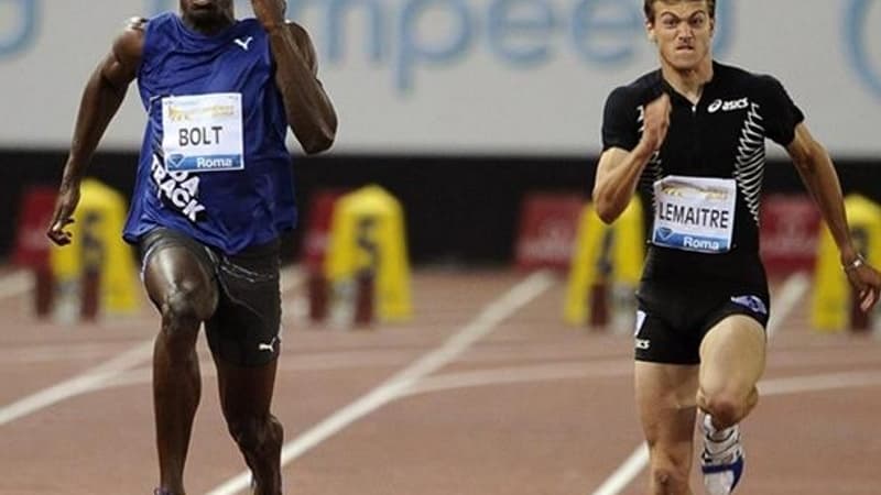 Usain Bolt et Christophe Lemaitre (ici à Rome) sont prêts à en découdre pour s'arracher la couronne mondiale dur 200 m